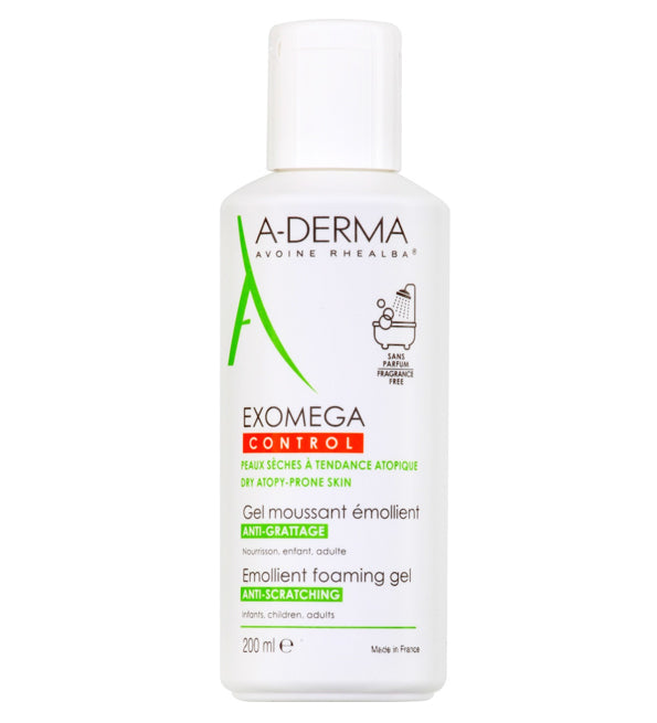 A-Derma Exomega Gel moussant émollient anti-grattage 200 ml