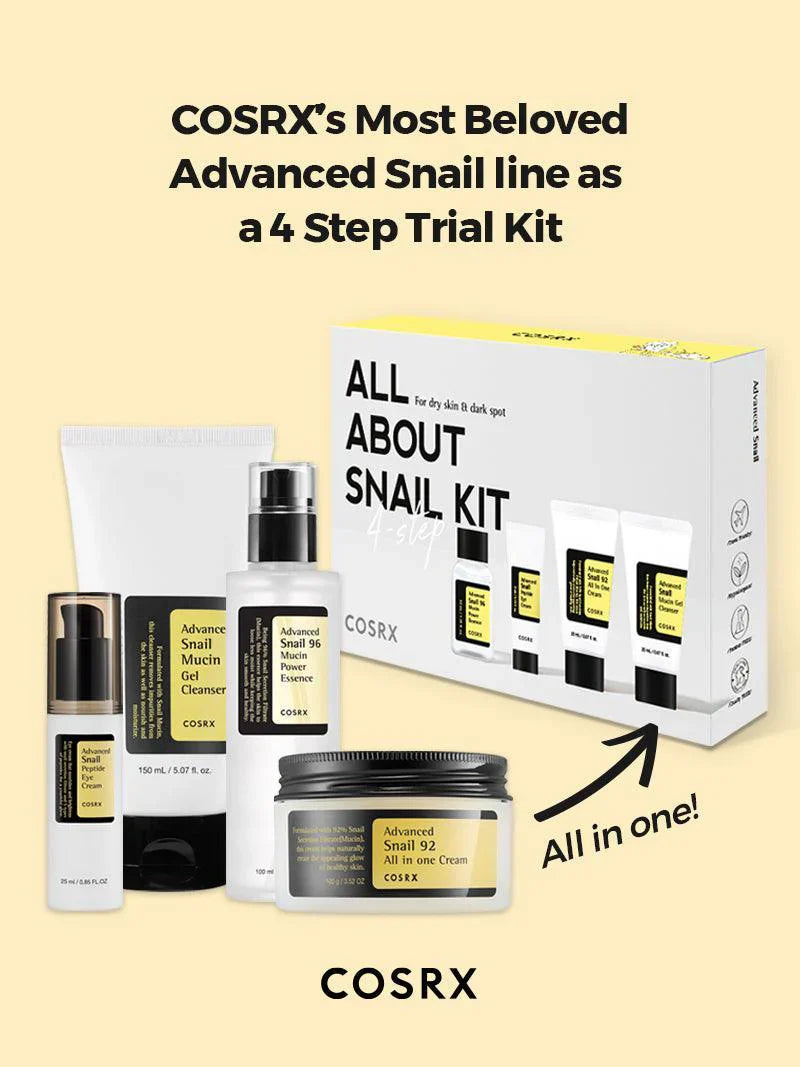 cosrx - ALL ABOUT SNAIL KIT 4-step