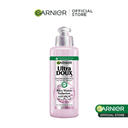 GARNIER ULTRA DOUX Rice Water Crème sans rinçage à l'eau de riz et à l'amidon 200ML crème cheveux