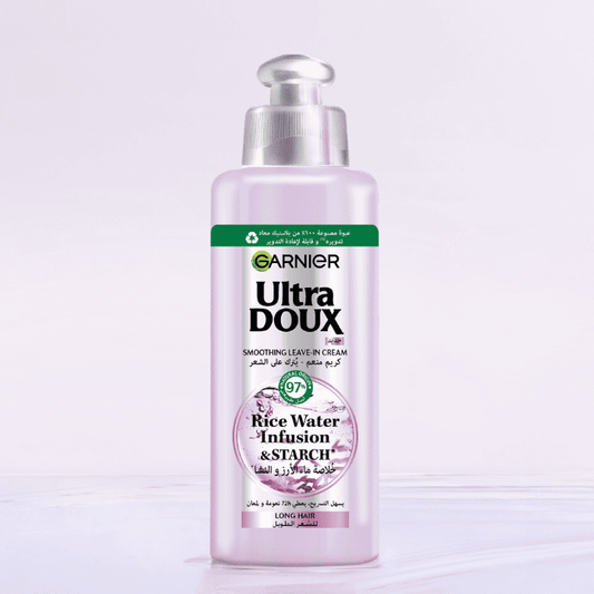 GARNIER ULTRA DOUX Rice Water Crème sans rinçage à l'eau de riz et à l'amidon 200ML crème cheveux