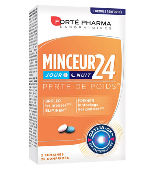 Forte Pharma Minceur 24 Fort Jour et Nuit – 28 Comprimés Santé et Bien-être