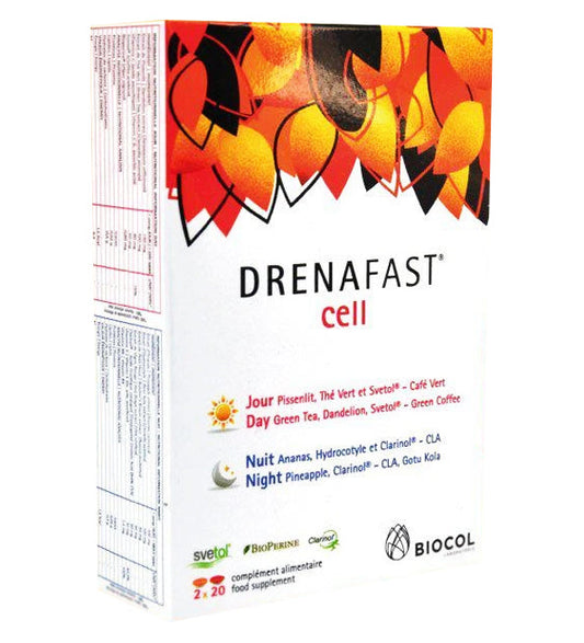 Biocol Drenafast Cell – 40 Comprimes Santé et Bien-être