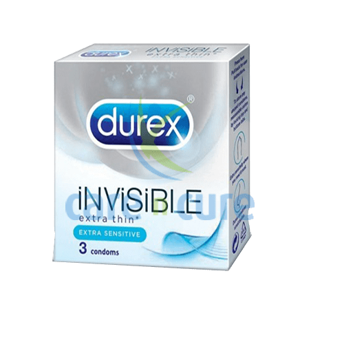Durex Invisible Extra Thin & Extra Sensitive 3 Condoms Sexual Care