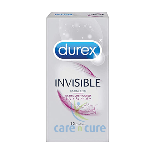 Durex Invisible Extra Thin & Extra Lubricated 12 Condoms