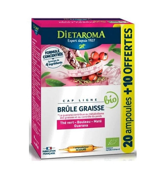 DIETAROMA CAPLIGNE brûle graisse + élimination ampoules 30 ampoules Vitamines et compléments alimentaires