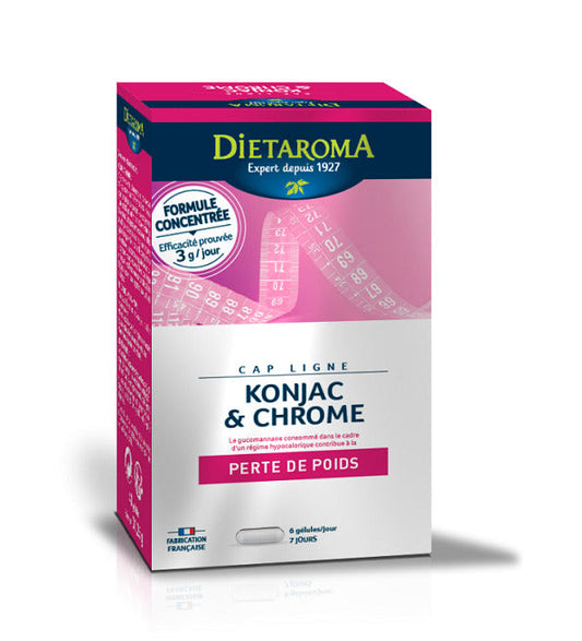 DIETAROMA CAPLIGNE KONJAC & CHROME 60 comprimés Vitamines et compléments alimentaires