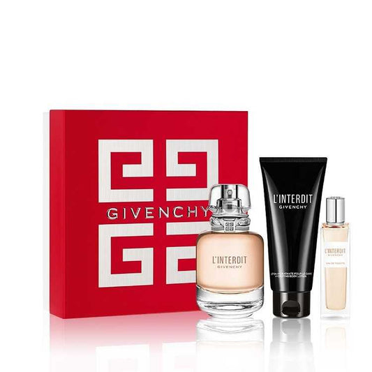 جيفنشي مجموعة لو إنتيرديت - أو دو تواليت 80 مل + لوشن للجسم 75 مل + أو دو برفيوم 10 مل Perfumes & Body Sprays