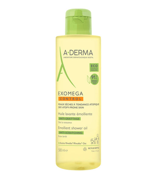 A-Derma Exomega Huile lavante émolliente anti-grattage 500 ml